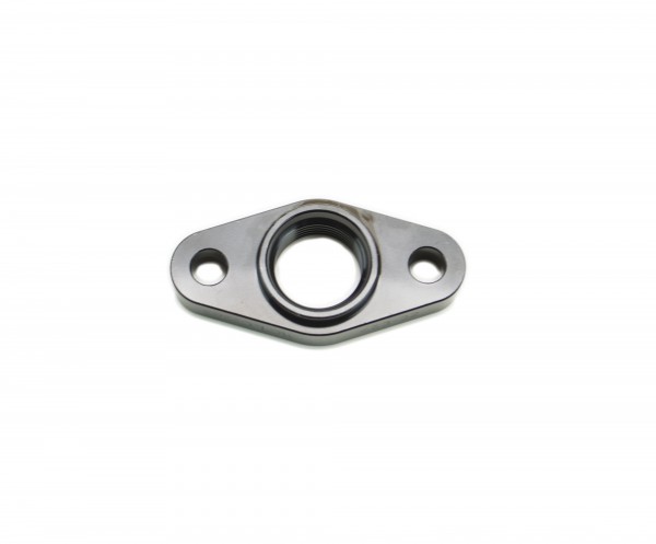 Billet Turbo Drain adapter with Silicon O-ring. 52mm Mounting Holes - T3/T4 style fit.
