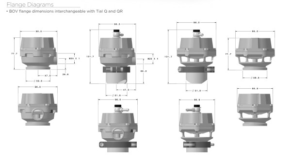 Garrett Vent BOV 50mm Red GVB-50A