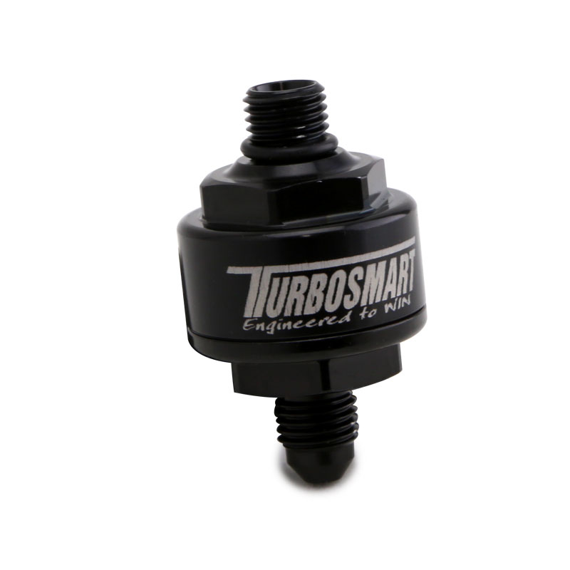 TURBOSMART BILLET TURBO OIL FEED FILTER 44UM AN-4 TO AN-4 ORB BLACK TS-0804-1003 TURBOSMART BILLET TURBO OIL FEED FILTER 44UM AN-4 TO AN-4 ORB BLACK TS-0804-1003