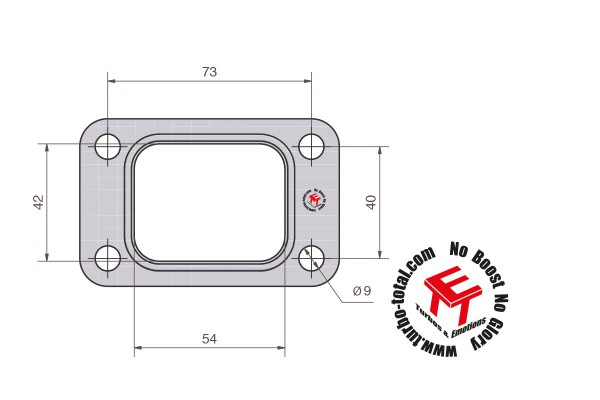 T25 Flanschdichtung Eingang