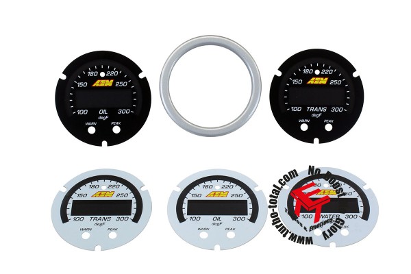 AEM X-Series Wasser- Getriebe- und Öltemperaturanzeige Zubehör Kit 30-0302-ACC