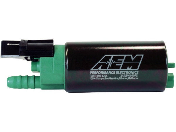 AEM 245lph E85 High Flow Kraftstoffpumpe mit Versetztem Einlass 50-1225