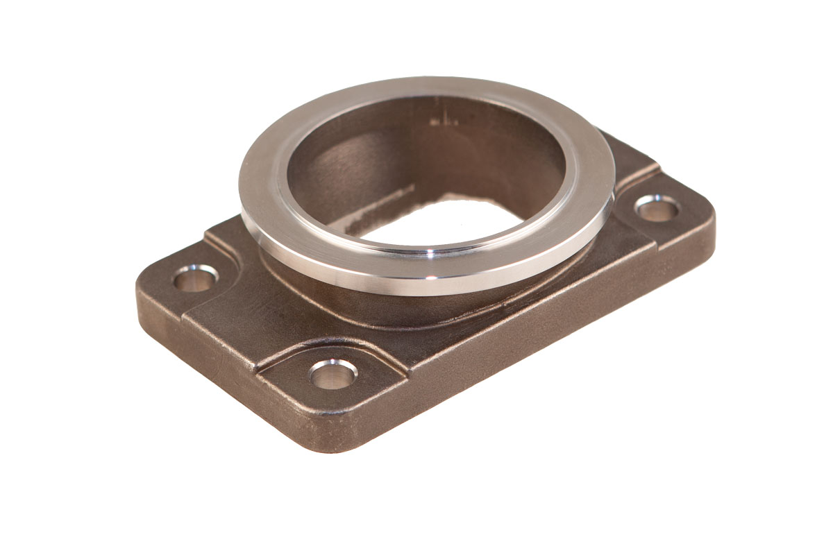 Low Profile V-Band Adapter Flange Module T3/GT 5 bolt Style,Stainless SUS304