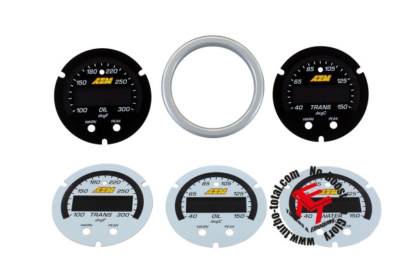 AEM X-Series Wasser- Getriebe- und Öltemperaturanzeige Zubehör Kit 30-0302-ACC