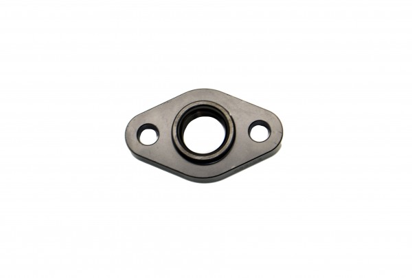 Billet Turbo Drain adapter with Silicon O-ring. 52.4mm mounting hole center - Large frame universal fit.