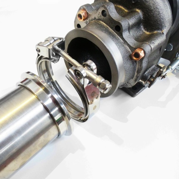 5-Loch auf V-Band Flansch für Downpipe passend für Garrett GT - GTX