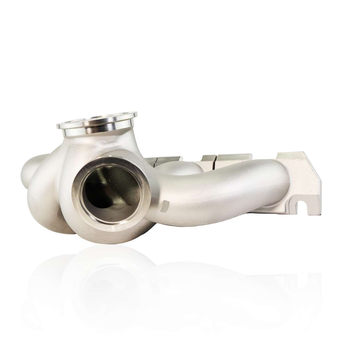 Sell 38MM CAST STEEL EXHAUST HEADER MANIFOLD TURBO CHARGER EXTERNAL WASTEGATE CHROME In La - Foto 8